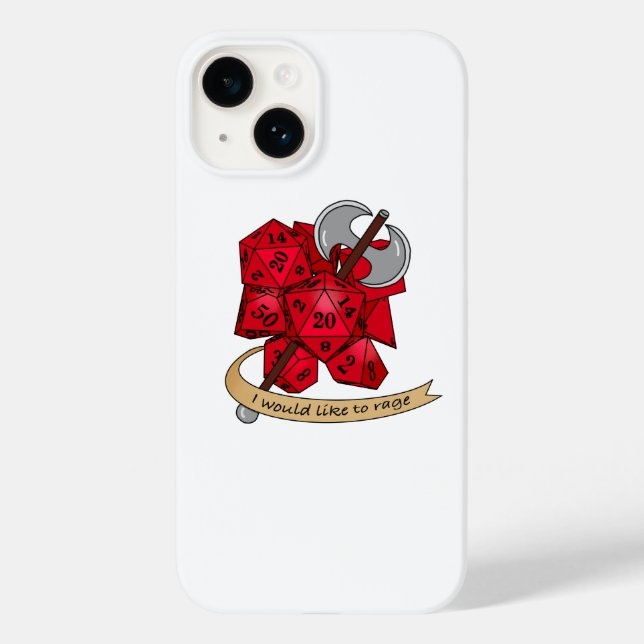 Coques Case-Mate iPhone Conception de dés barbares (Verso)