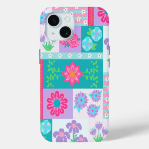 Coque Pour iPhone 15 Conception de fleurs vibrantes en fleurs