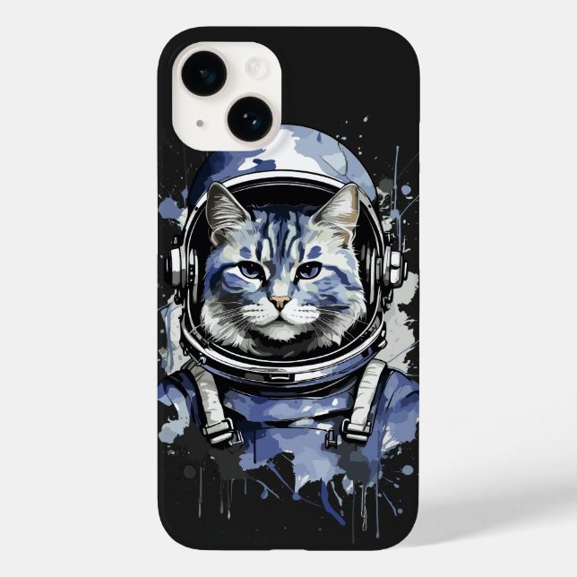 Coques Case-Mate iPhone Conception de l'astronaute bleu (Verso)