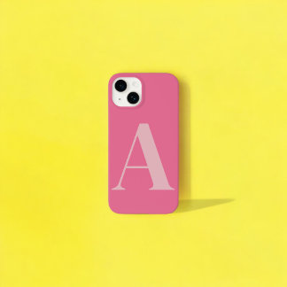 Coque Pour iPhone 14 Conception de monogramme personnalisée avec nom in