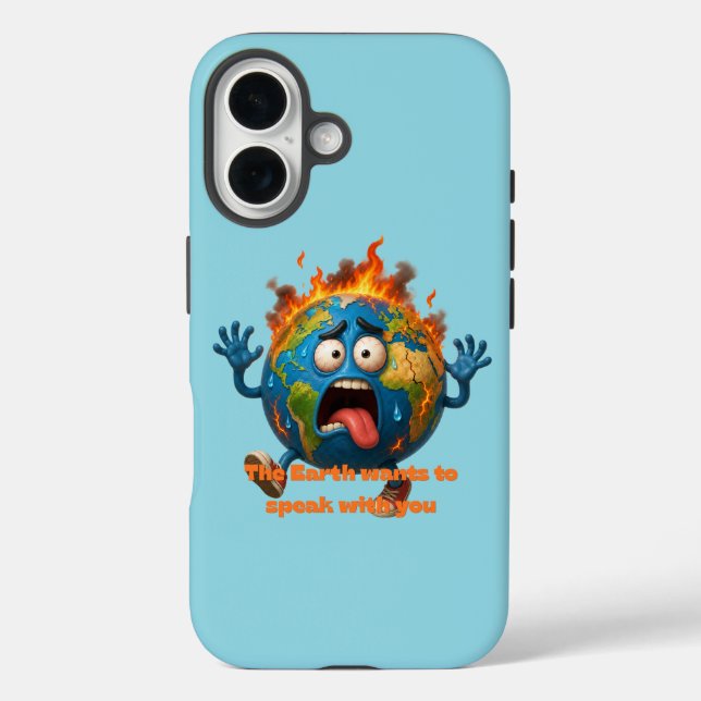 Coques Case-Mate iPhone Conception de sensibilisation au changement climat (Verso)