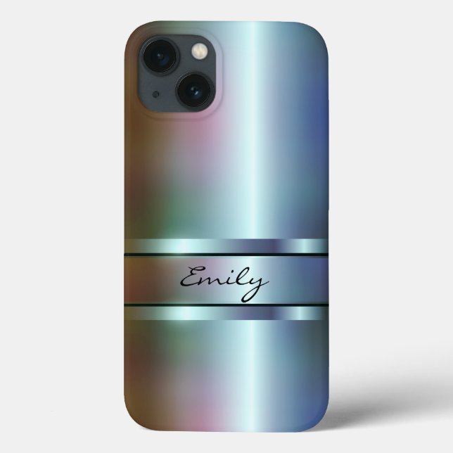 Coques Case-Mate iPhone Conception de teinte métallique douce (Verso)