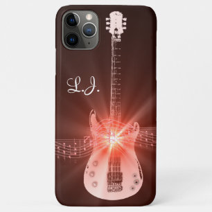 Coque Case-Mate Pour iPhone Conception de thème de guitare en feu personnalisé