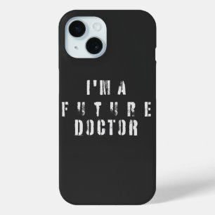 Coque Pour iPhone 15 Conception de typographie grunge pour futur docteu