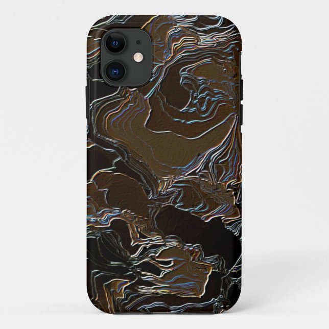 Coques Case-Mate iPhone Conception d'effet camouflage marron (Dos)