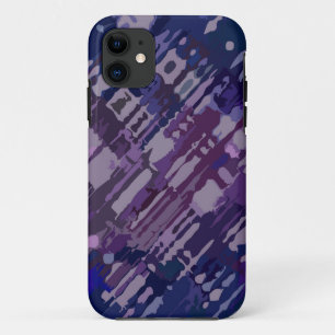 Coque iPhone 11 Conception des plaques - magenta bleu