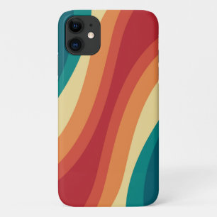 Case-Mate iPhone Case Conception d'ondes de style rétro multicolore