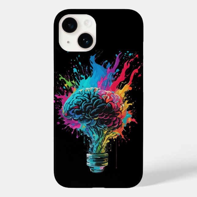 Coques Case-Mate iPhone Conception Du Cerveau Avec Explosion De Bulbe Colo (Verso)