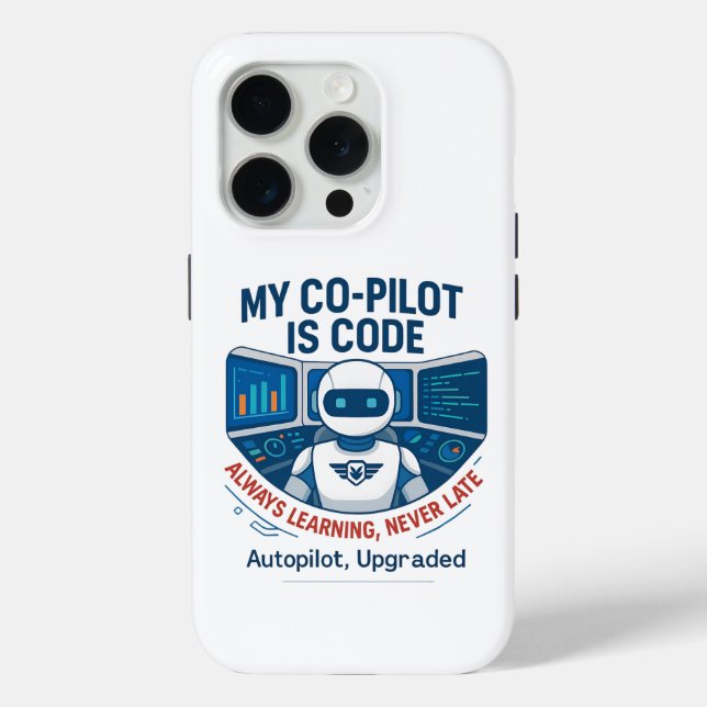Coques Case-Mate iPhone Conception du code de co-pilote de l'intelligence  (Verso)