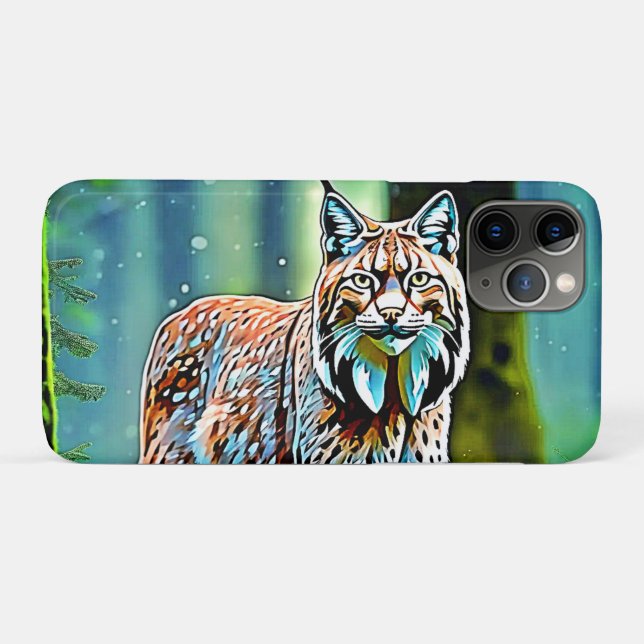 Coques Case-Mate iPhone Conception du gazon Lynx Forest (Dos (Horizontal))