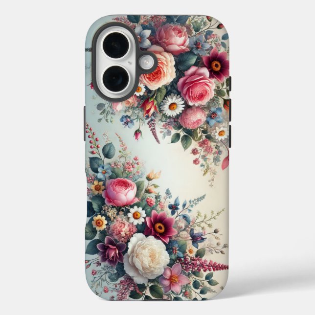 Coques Case-Mate iPhone Conception florale Max Smart Phone boîtier robuste (Verso)