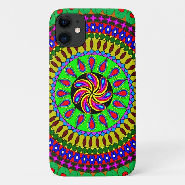 Coques Case-Mate iPhone Conception géométrique de l'art Mandala (Dos)