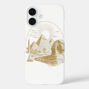 Coques iPhone 16 Conception minimale du patrimoine d'Alexandrie Egy