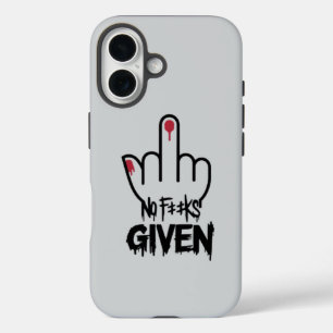 Coques iPhone 16 Conception minimaliste de doigt d'honneur - Déclar