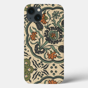 iPhone 13 Case Conception persane florale décorative de tuile