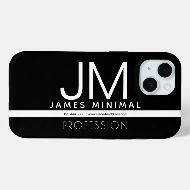 Coques Case-Mate iPhone Conception professionnelle moderne et minimale | N (Verso (horizontal))