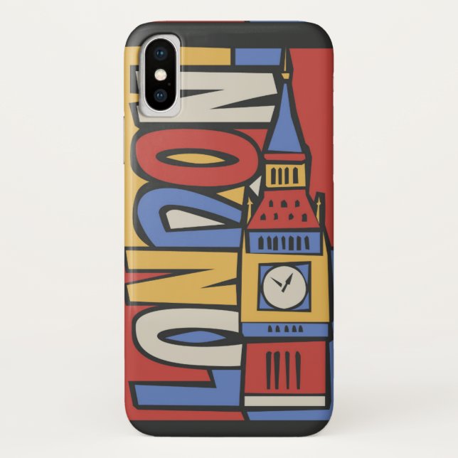Coques Case-Mate iPhone Conception vibrante de Londres, Angleterre | (Dos)