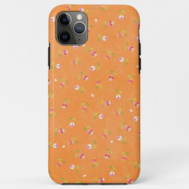 Coques Case-Mate iPhone Conception Whimsical Orange Tulip (Dos)