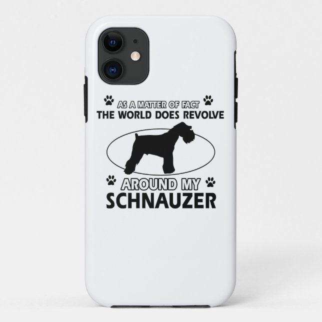 Coques Case-Mate iPhone conceptions drôles de SCHNAUZER (Dos)