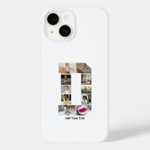 Coque Pour iPhone 14 Concevez votre propre lettre D photo Collage