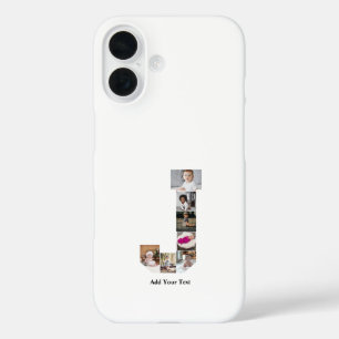 Coques iPhone 16 Concevez votre propre lettre J Photo Collage