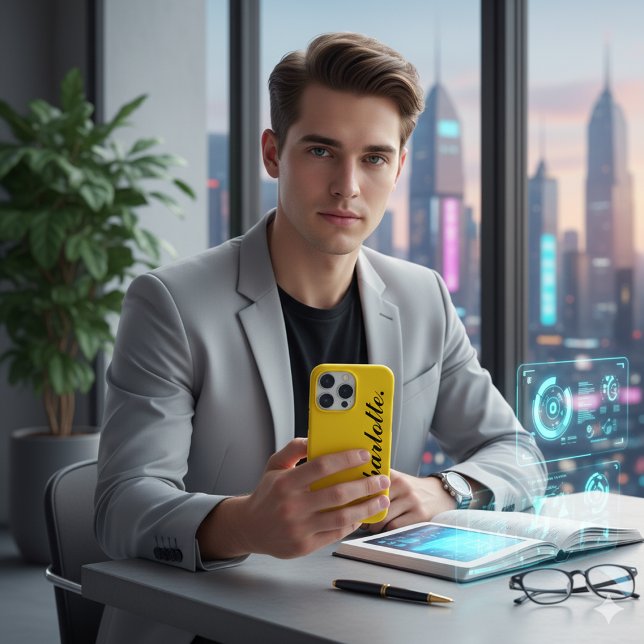 Coques Case-Mate iPhone Concevez votre propre nom sur cet or (Design Your Own Name on This Gold Case-Mate iPhone Case)