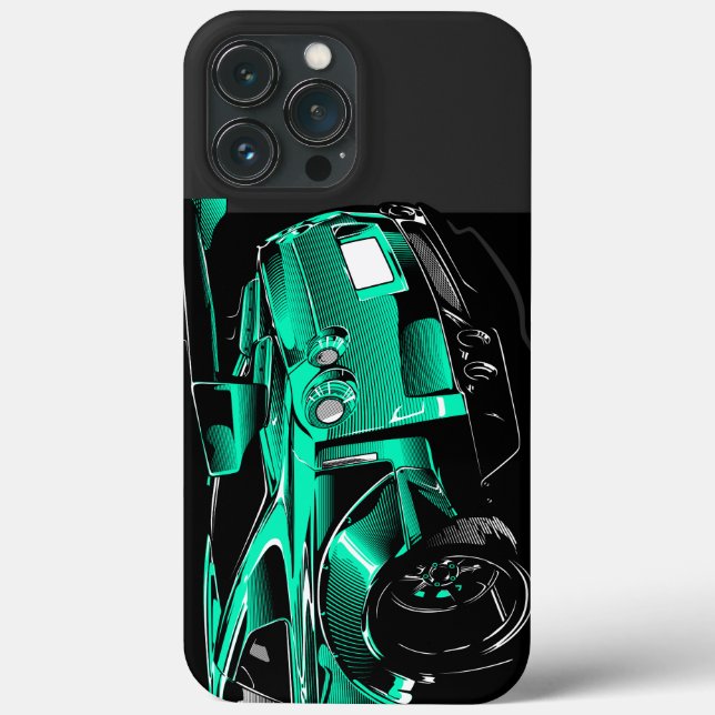 COQUES Case-Mate iPhone CONDUIRE VOITURE JAPONAISE VERTE TUNED (Verso)
