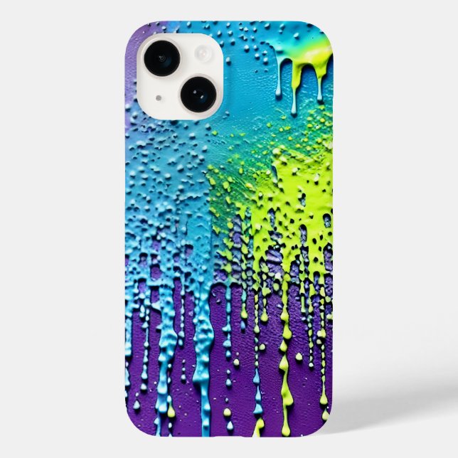 Coques Case-Mate iPhone Confetti Neon Déchirant Couleurs Lumineuses (Verso)
