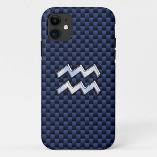 Case-Mate iPhone Case Connexion Aquarius en fibre de carbone bleue