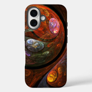 Coques iPhone 16 Connexion fluide Art Abstrait