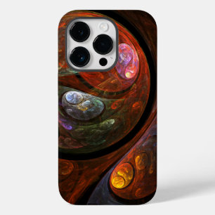 Coque Pour iPhone 14 Pro Connexion fluide Art abstrait cosmique moderne