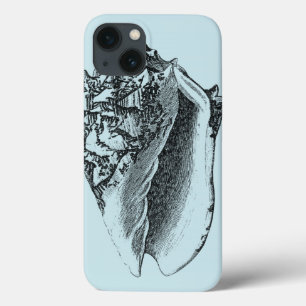iPhone 13 Coque Conque Shell d'Aqua