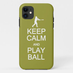 Coques Pour iPhone Conserver le calme et jouer la balle couleur perso
