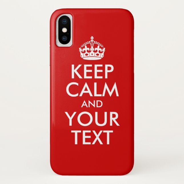 Coques Case-Mate iPhone Conserver le calme et le texte (Dos)