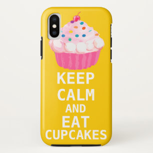 Coques Pour iPhone CONSERVEZ LE CALME ET MANGEZ DES Cupcakes