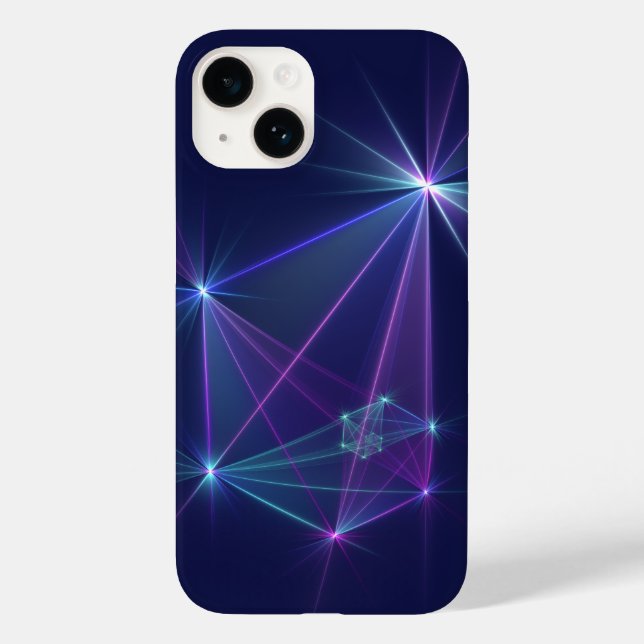 Coques Case-Mate iPhone Constellation, Art Fractal Abstrait Imaginaire (Verso)