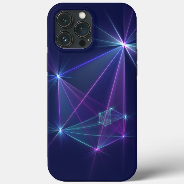 Coques Case-Mate iPhone Constellation, Art Fractal Abstrait Imaginaire (Verso)