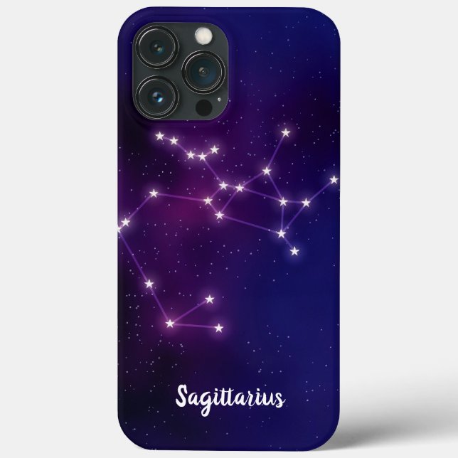 Coques Case-Mate iPhone constellation d'étoiles de Sagittarius (Verso)