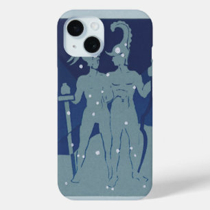 Coque Pour iPhone 15 Constellation jumeaux Gémeaux Zodiaque Astrologie 