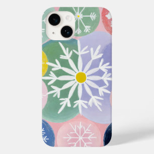 Coque Pour iPhone 14 Constellations des flocs de neige