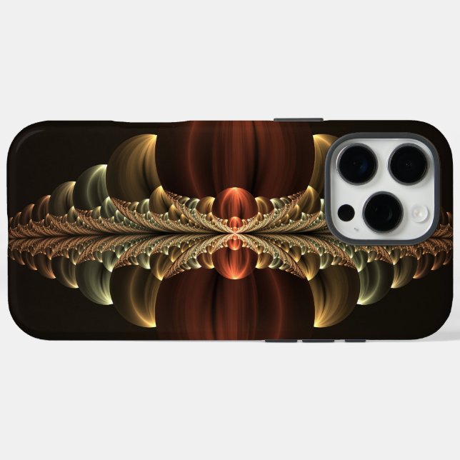 Coques Case-Mate iPhone Construction d'Imaginaires Art Fractal Abstrait br (Verso (horizontal))