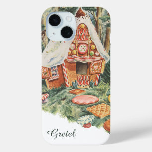 Coque Pour iPhone 15 Conte de fées vintage, maison en bonbons de Hansel