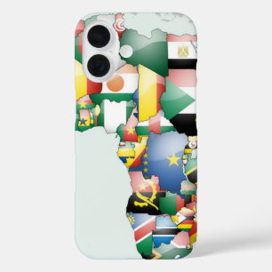 Coques iPhone 16 Continent de l'Afrique Belle maman Afrique Colorée
