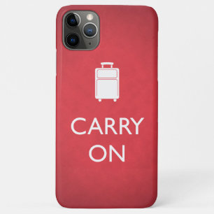Coques Pour iPhone CONTINUEZ - Bagages - Drôle Rouge