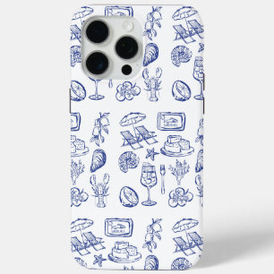Coque iPhone 15 Pro Max Contour de la vie méditerranéenne