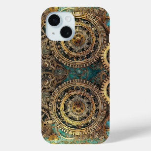 Coque Pour iPhone 15 Convergence à engrenages : une fusion de forme et