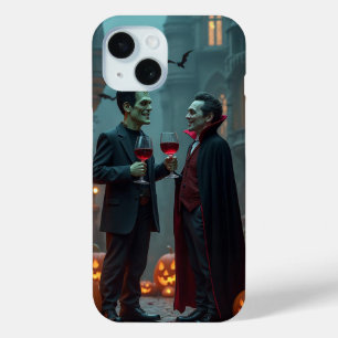 Coque Pour iPhone 15 Conversation amicale, Halloween, auteur Natasha