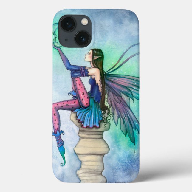 Coques Case-Mate iPhone Conversation avec la lune Fairy Imaginaire Art (Verso)