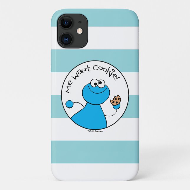 Coques Case-Mate iPhone Cookie Monster Doodley Graphisme (Dos)
