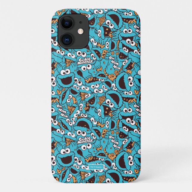 Coques Case-Mate iPhone Cookie Monster | Modèle Nom Nom Nom (Dos)